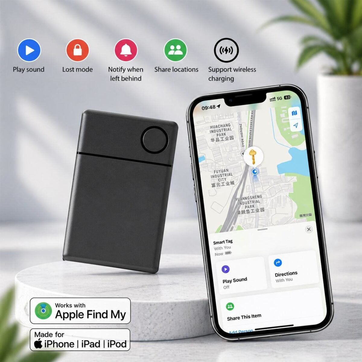 Wallet Finder (Wireless Charging Enabled)- Android & iphone