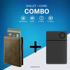 Moss Green : Card Holder Wallet + icard Tracker - iphone | ipad