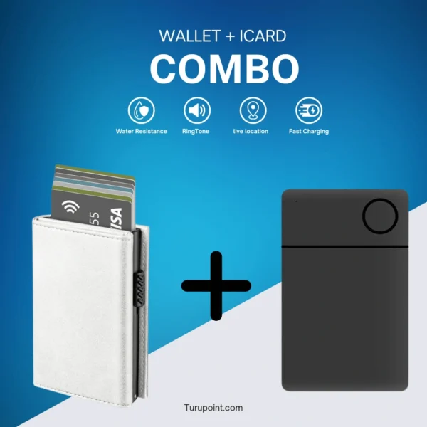 Artic Snow : Card Holder Wallet + icard Tracker - iphone | ipad
