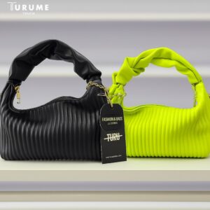 Vertical Texture Female Handbag
