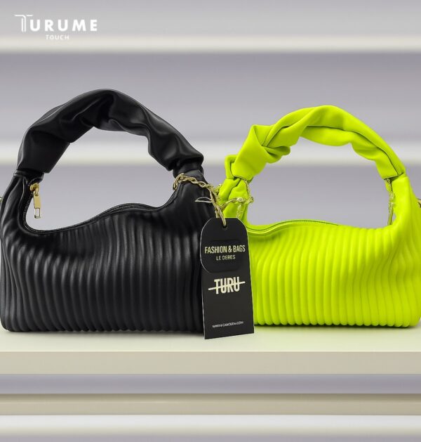 Vertical Texture Female Handbag
